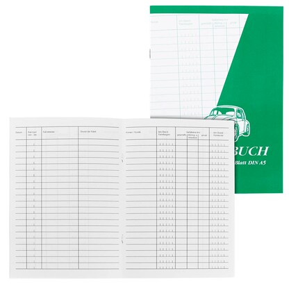Artikelbild für Fahrtenbuch, Pkw mit Kraftstoffverbrauch Formularbuch 4251, 1 St., Artikelnummer 884167