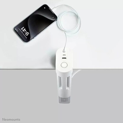 Artikelbild 11 für Neomounts DS22-840BL6 3-fach Tischsteckdose 1,4 m weiß mit USB-Buchse, Artikelnummer 642829
