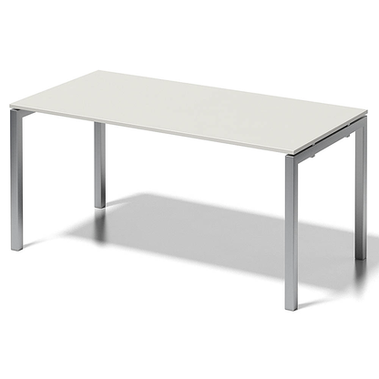 Artikelbild für BISLEY Cito Schreibtisch grauweiß, silber rechteckig, 4-Fuß-Gestell silber 160,0 x 80,0 cm, Artikelnummer 256863