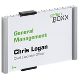 Artikelbild 1 für DURABLE Türschild INFO SIGN Metall silber DIN A6 quer, 1 St., Artikelnummer 573139