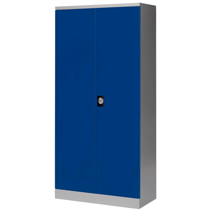 Artikelbild 8 für Gürkan Stahlschrank 108850 lichtgrau, enzianblau 4 Fachböden 92,0 x 42,0 x 195,0 cm, zerlegt, 1 St., Artikelnummer 451435