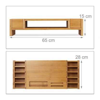 Artikelbild 7 für relaxdays Monitorständer braun, Artikelnummer 644041