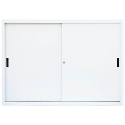 Artikelbild 2 für LÜLLMANN Schiebetürenschrank, 550157 signalweiß 2 Fachböden 160,0 x 45,0 x 109,0 cm, Artikelnummer 183289