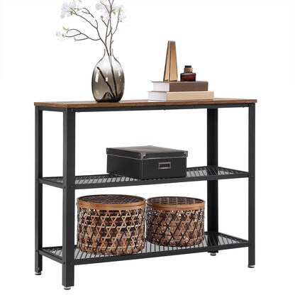 Artikelbild für VASAGLE Konsolentisch rechteckig Spanplatte braun 101,5 x 35,0 x 80,0 cm, 1 St., Artikelnummer 291276