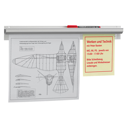 Artikelbild für Catch-ball Infoboard Powergrip Klemmleiste 50,0 cm silber selbstklebend, Wandmontage, 1 St., Artikelnummer 739474