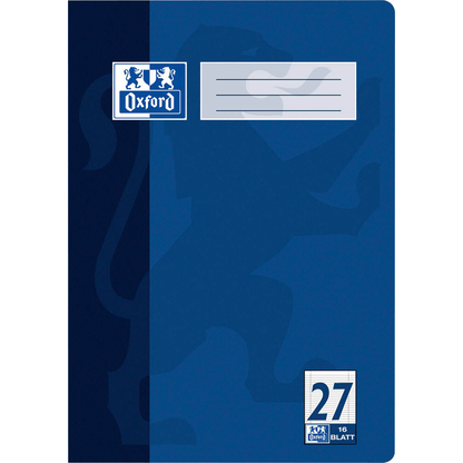 Artikelbild 2 für OXFORD Schulheft Lineatur 27 liniert DIN A4 Innen- und Außenrand, 16 Blatt, 1 St., Artikelnummer 273591