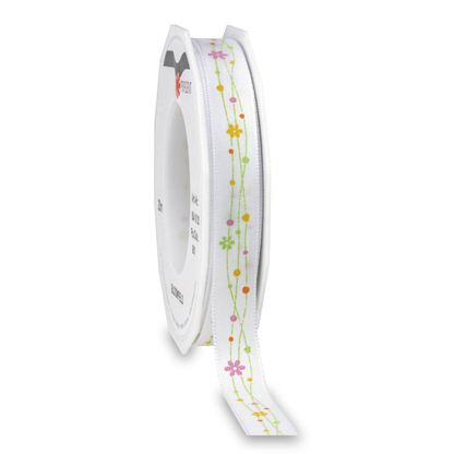 Artikelbild für PRÄSENT Geschenkband BLOOMFIELD matt weiß 15 mm x 20 m, Artikelnummer 953941