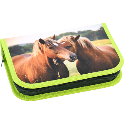 Artikelbild 2 für EBERHARD FABER Federmäppchen befüllt Pferde Motiv 42-teilig, 19,6 x 13,2 cm, Artikelnummer 106809