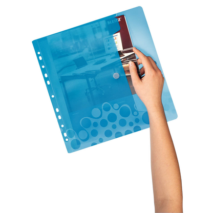 Artikelbild 2 für LEITZ Prospekthüllen DIN A4 farbsortiert genarbt 0,20 mm, 6 St., Artikelnummer 386399