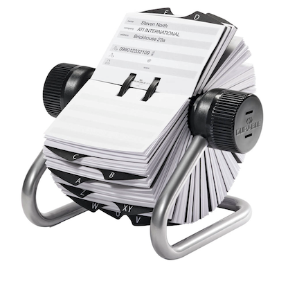 Artikelbild 2 für DURABLE Telefon-/Adress-Rollkartei Telindex silber, für 500 Adress,- Telefonkarten, Artikelnummer 134452