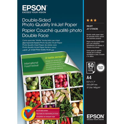 Artikelbild für EPSON Fotopapier C13S400059 DIN A4 matt 140 g/qm 50 Blatt, Artikelnummer 481887