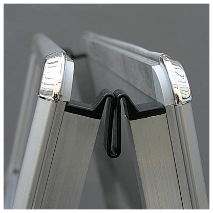 Artikelbild 2 für FRANKEN Kundenstopper Standard Plus silber DIN A1 4 Fächer 64,0 x 74,5 x 155,1 cm, 1 St., Artikelnummer 570402