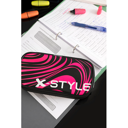 Artikelbild 5 für EBERHARD FABER Schlampermäppchen Jumbo schwarz /pink, 21,5 x 10,5 cm, Artikelnummer 106629