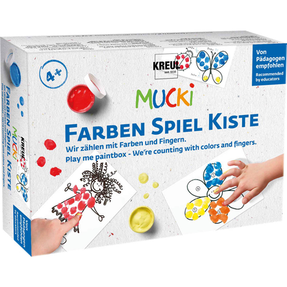 Artikelbild für KREUL MUCKI FarbenSpielKiste Wir zählen mit Farben und Fingern Lernspiel, 1 Set, Artikelnummer 115166