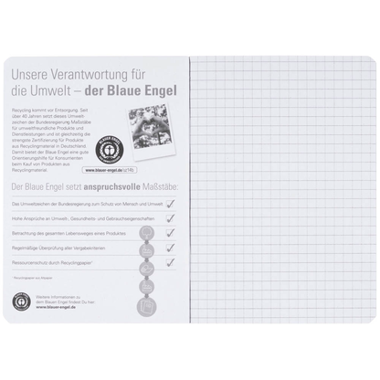 Artikelbild 6 für OXFORD Schulhefte Recycling Lineatur 52 kariert DIN A6 ohne Rand, 32 Blatt, 1 St., Artikelnummer 704233