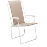 Artikelbild 1 für BEST Klappstuhl mit Armlehnen Chiemsee beige, Metall, 1 St., Artikelnummer 657498
