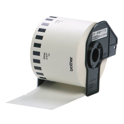 Artikelbild 3 für brother Endlospapierrolle für Etikettendrucker DK22205 weiß, 62,0 mm, 1 x 1 Etiketten, Artikelnummer 639229
