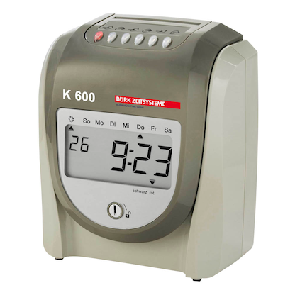 Artikelbild 2 für BÜRK MOBATIME K 600 Stempeluhr, Artikelnummer 166793