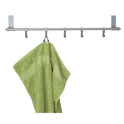 Artikelbild für Türgarderobe mit 5 Haken silber, 1 St., Artikelnummer 975755