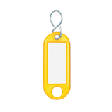 Artikelbild 1 für WEDO Schlüsselanhänger gelb, 10 St., Artikelnummer 640040