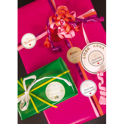 Artikelbild 3 für AVERY Zweckform Aufkleber 56814 Herzlichen Glückwunsch, 50 Etiketten, Artikelnummer 102313