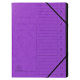Artikelbild 1 für Exacompta Ordnungsmappe 12 Fächer violett, 1 St., Artikelnummer 286892