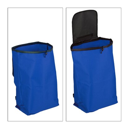 Artikelbild 6 für relaxdays Einkaufstrolley Aluminium blau 30,0 x 40,0 x 91,0 cm, Artikelnummer 361834