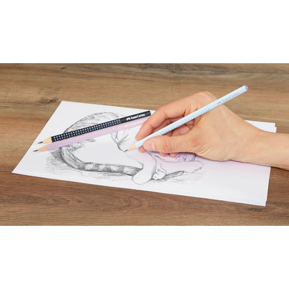 Artikelbild 7 für FABER-CASTELL Sparkle New Harmony Bleistifte B rose shadows, sky blue, schwarz, 3 St., Artikelnummer 278166