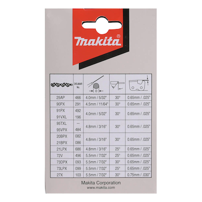 Artikelbild 3 für makita 91PX, 191H13-1 Sägekette 45,0 cm, 3/8 Zoll, 1,3 cm, Artikelnummer 495687