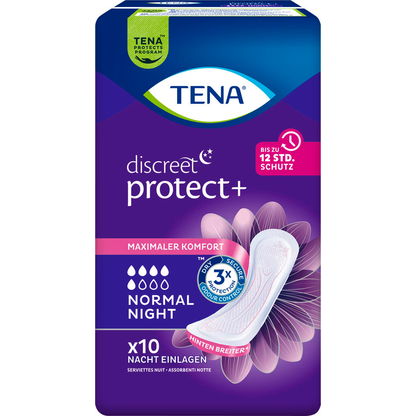 Artikelbild für TENA Slipeinlagen discreet protect+ NORMAL NIGHT, 10 St., Artikelnummer 688261