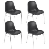 Artikelbild 1 für Nowy Styl Schalenstühle Beta SCHWARZ K02 schwarz Kunststoff, 4 St., Artikelnummer 318555
