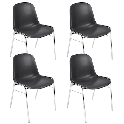 Artikelbild für Nowy Styl Schalenstühle Beta SCHWARZ K02 schwarz Kunststoff, 4 St., Artikelnummer 318555