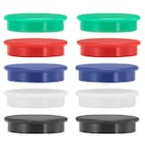 Artikelbild 1 für Magnete farbsortiert, Kunststoff Ø 2,4 x 0,63 cm, 10 St., Artikelnummer 541235