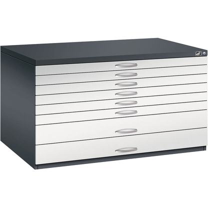 Artikelbild 4 für CP 7200 Planschrank schwarzgrau, lichtgrau 8 Schubladen 135,0 x 96,0 x 76,0 cm, 1 St., Artikelnummer 682777