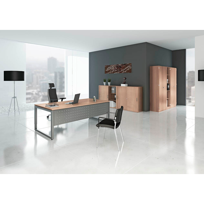 Artikelbild 4 für HAMMERBACHER Aktenschrank Unni SE1, V6100/N/N/SG nussbaum 4 Fachböden 80,0 x 42,0 x 200,4 cm, Artikelnummer 644075