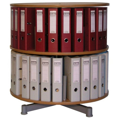 Artikelbild für reef Ordnerdrehsäule buche bis zu 48 Ordner, Etagen einzeln drehbar, H: 84,0 cm, Artikelnummer 491682