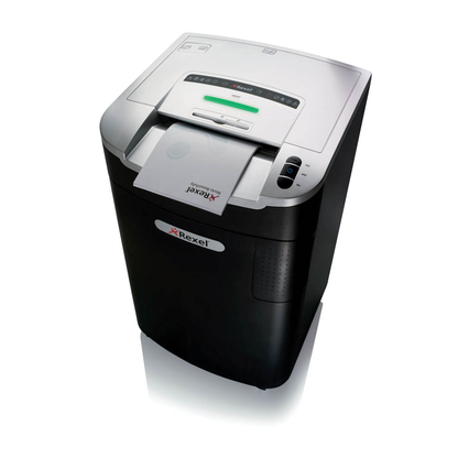 Artikelbild für Rexel Mercury RLM20 Aktenvernichter mit Partikelschnitt P-4, 4 x 40 mm, bis 20 Blatt, schwarz, Artikelnummer 549749