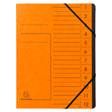 Artikelbild 1 für Exacompta Ordnungsmappe 12 Fächer orange, 1 St., Artikelnummer 287104