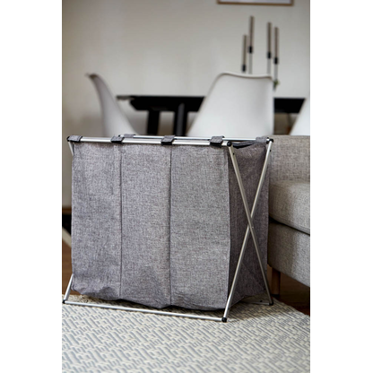 Artikelbild 5 für WENKO Wäschesortierer Trio grau, 1 St., Artikelnummer 530218