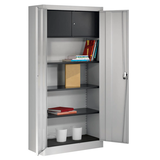 Artikelbild 1 für mauser Stahlschrank 790065A0 lichtgrau 3 Fachböden 95,0 x 42,0 x 195,0 cm, aufgebaut, 1 St., Artikelnummer 600292