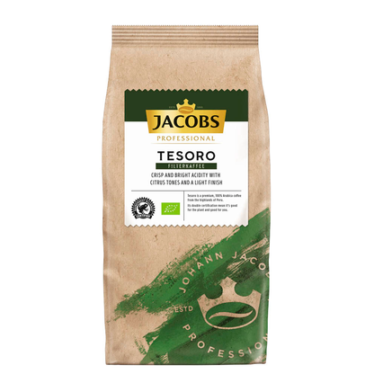 Artikelbild für JACOBS TESORO Bio-Kaffee, gemahlen, Arabicabohnen 1000 g, Artikelnummer 527679
