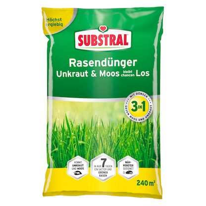 Artikelbild für SUBSTRAL® Unkraut & Moos bleibt chancenLOS Rasendünger 7,2 kg, Artikelnummer 665009