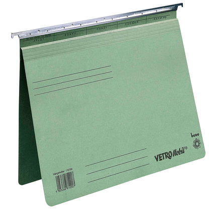 Artikelbild für bene Hängehefter Vetro Mobil Karton moosgrün DIN A4 1x kaufmännische Heftung, 50 St., Artikelnummer 433557