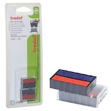Artikelbild 1 für trodat Ersatzstempelkissen 6/4850 blau/rot 2,5 x 0,5 cm, 2 St., Artikelnummer 742155