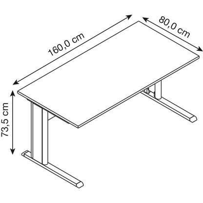Artikelbild 3 für HAMMERBACHER Inader Büromöbel-Set lichtgrau, Artikelnummer 173173