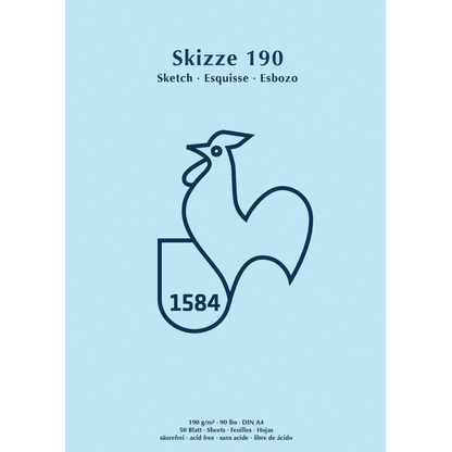 Artikelbild für HAHNEMÜHLE Skizzenblock Skizze 190 DIN A4, 1 Block, Artikelnummer 276152