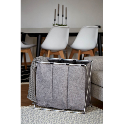 Artikelbild 6 für WENKO Wäschesortierer Trio grau, 1 St., Artikelnummer 530218