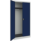 Artikelbild 1 für mauser Stahlschrank BF 5 G - 7035/5003 lichtgrau, saphirblau 1 Fachboden 95,0 x 50,0 x 195,0 cm, aufgebaut, 1 St., Artikelnummer 600419