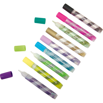 Artikelbild 2 für folia Glitter Glue SPIRAL BASIC Klebestifte 10,5 ml, 6 St., Artikelnummer 675841