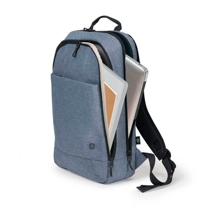 Artikelbild 2 für DICOTA Laptop-Rucksack Slim Eco MOTION Kunstfaser denim blau bis 35,8 cm (14,1 Zoll), Artikelnummer 281729